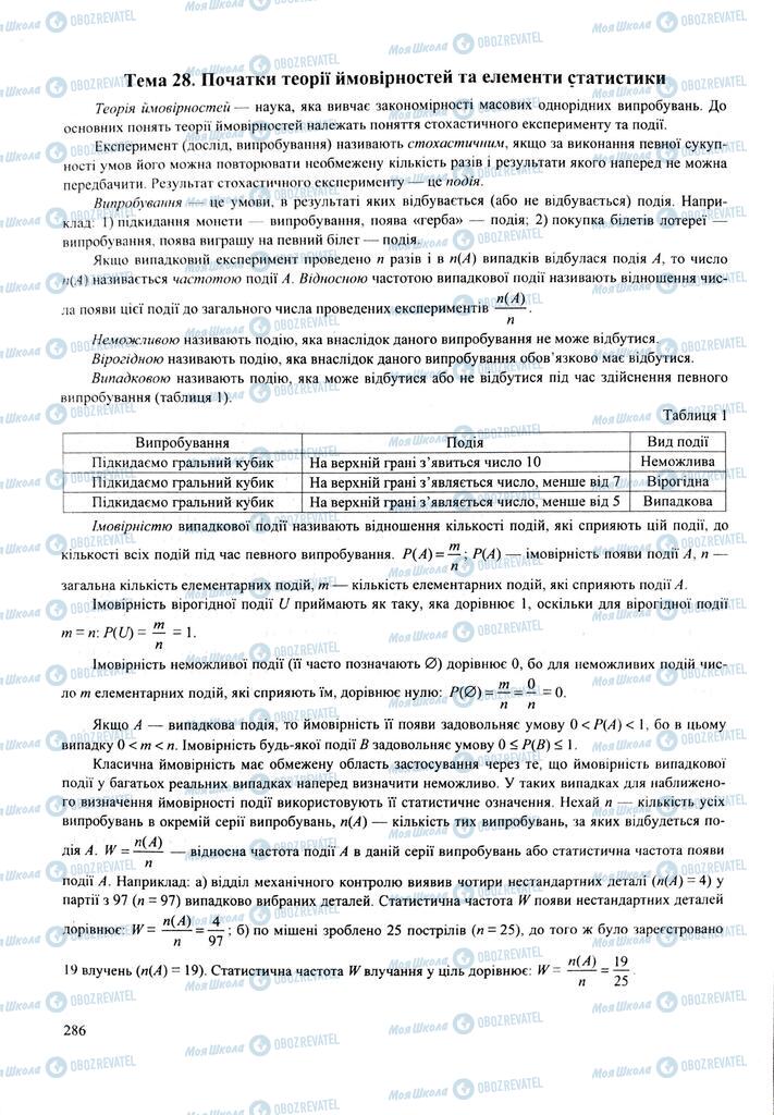 ЗНО Математика 11 класс страница  286