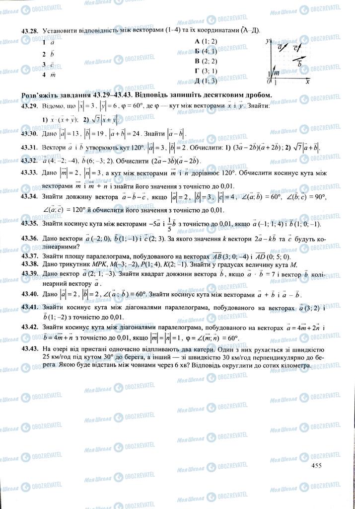 ЗНО Математика 11 клас сторінка  455