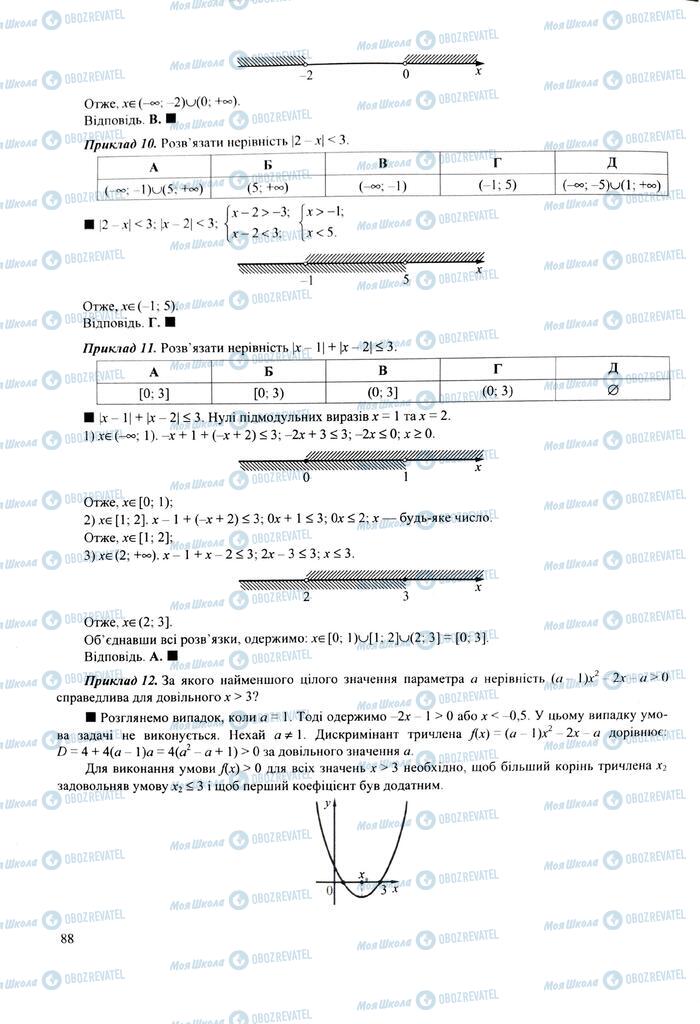 ЗНО Математика 11 клас сторінка  88
