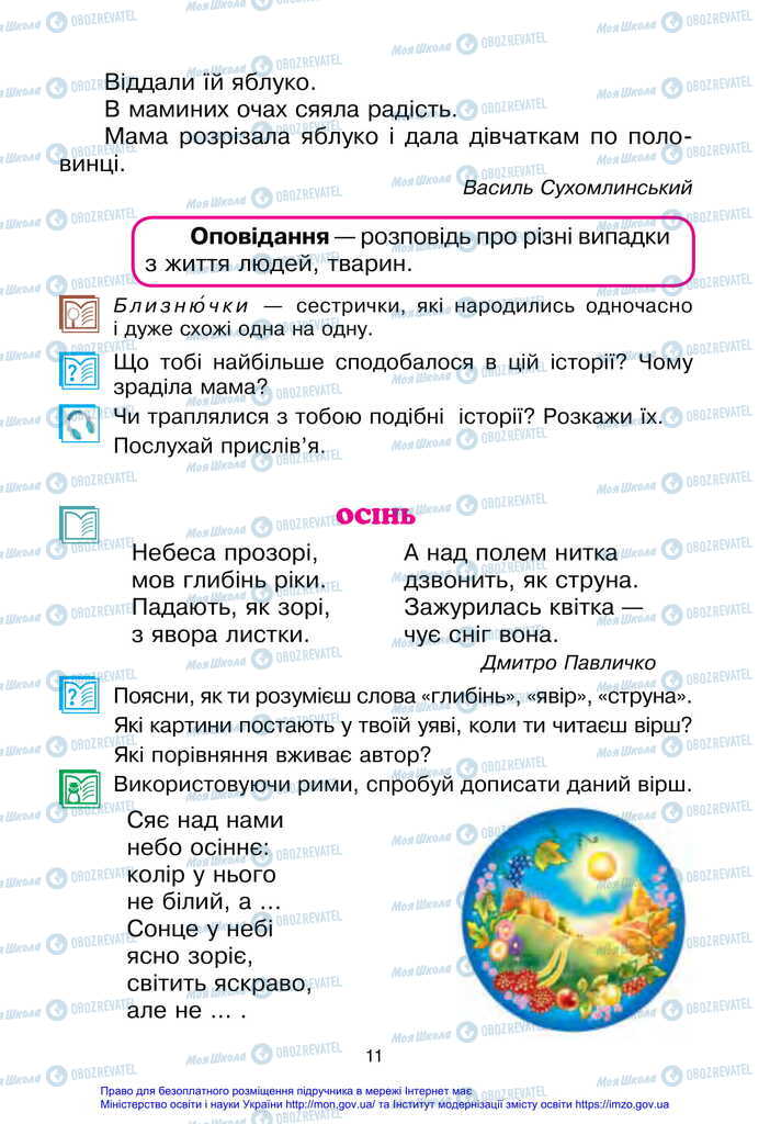 Підручники Українська мова 2 клас сторінка 11