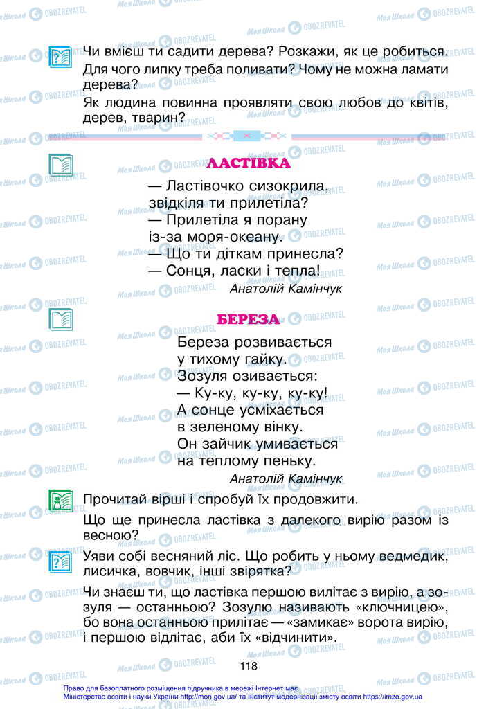 Підручники Українська мова 2 клас сторінка 118