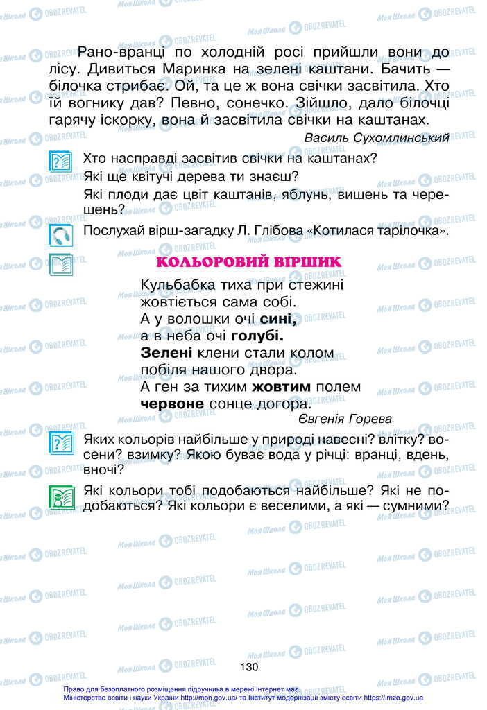 Підручники Українська мова 2 клас сторінка 130