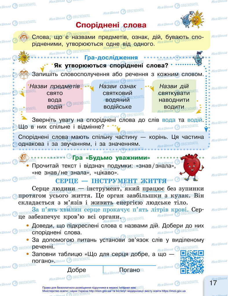 Підручники Українська мова 2 клас сторінка  17