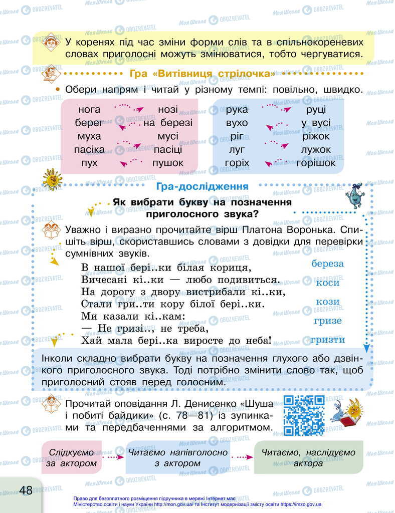 Підручники Українська мова 2 клас сторінка 48