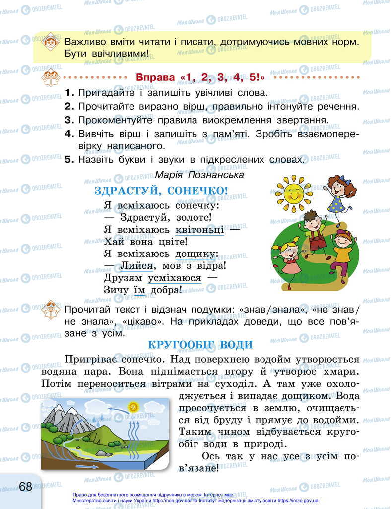 Підручники Українська мова 2 клас сторінка 68