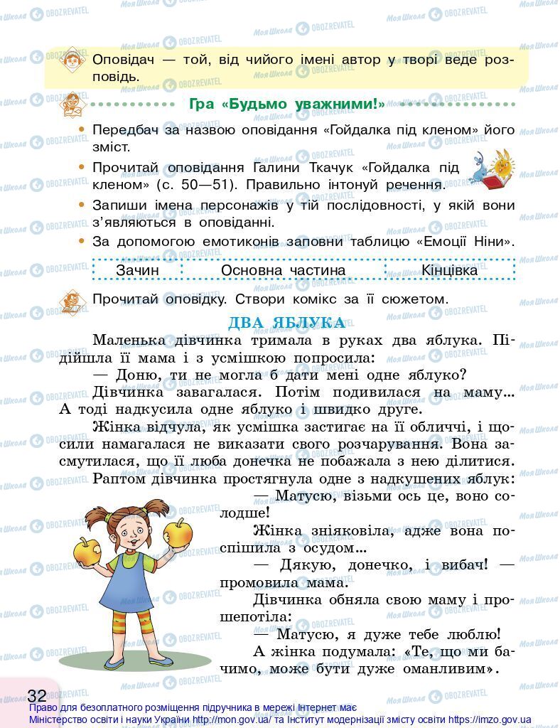 Підручники Українська мова 2 клас сторінка 32