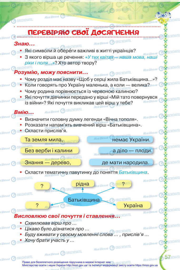 Підручники Українська мова 2 клас сторінка 57