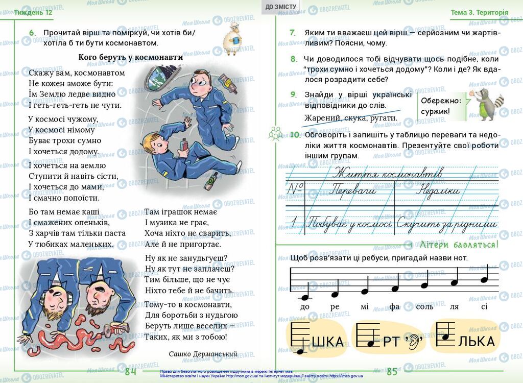 Підручники Українська мова 2 клас сторінка  84-85
