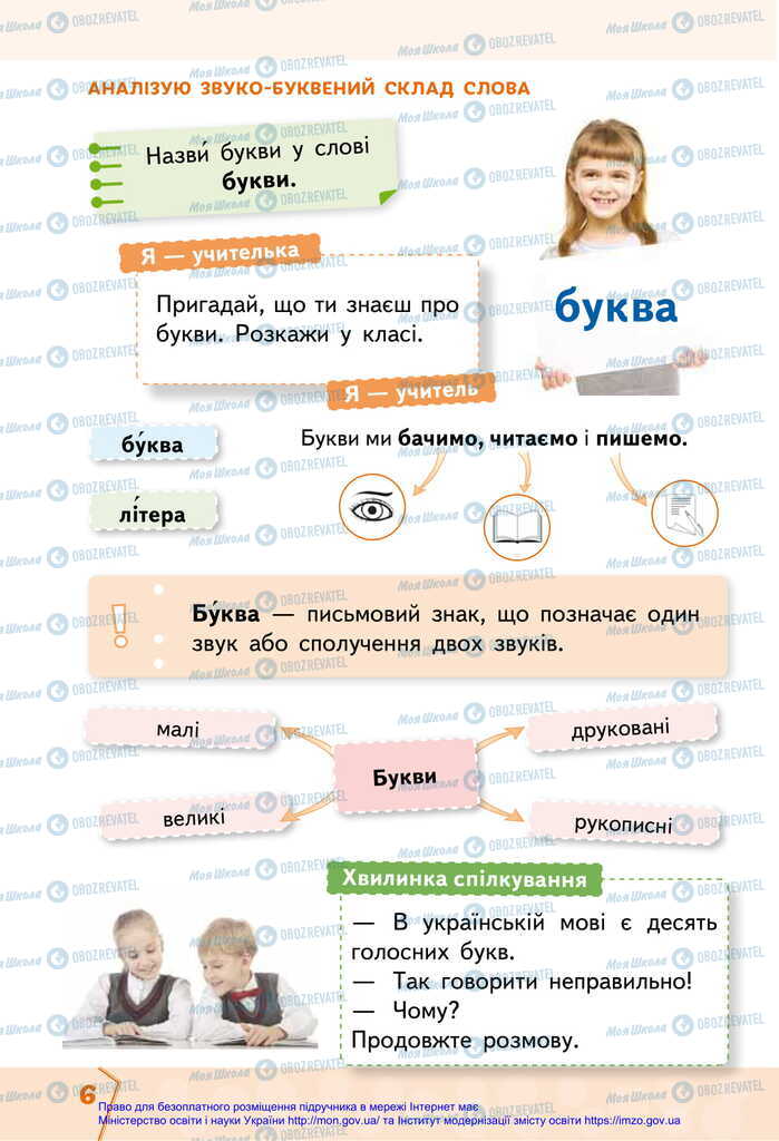 Підручники Українська мова 2 клас сторінка 6