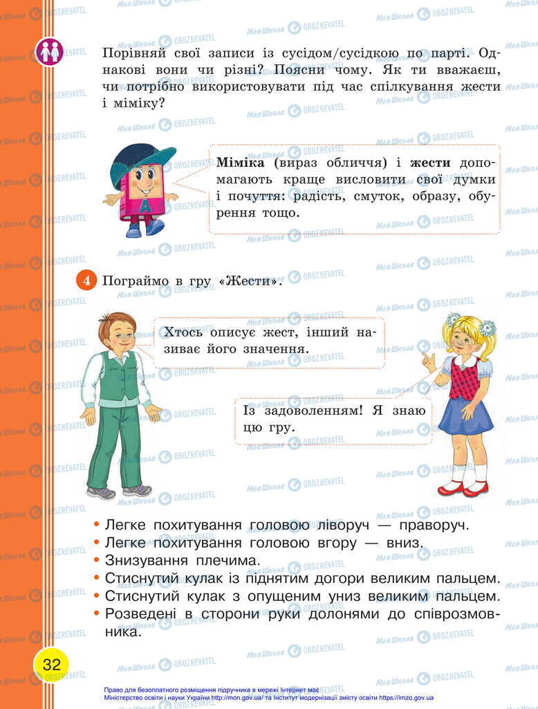 Підручники Українська мова 2 клас сторінка 32