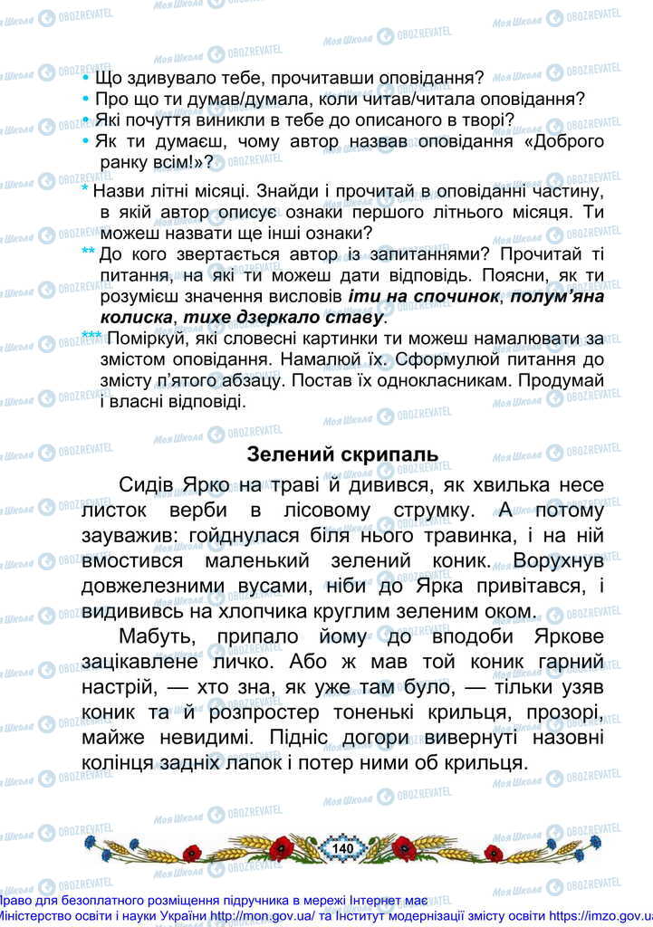 Підручники Українська мова 2 клас сторінка 140