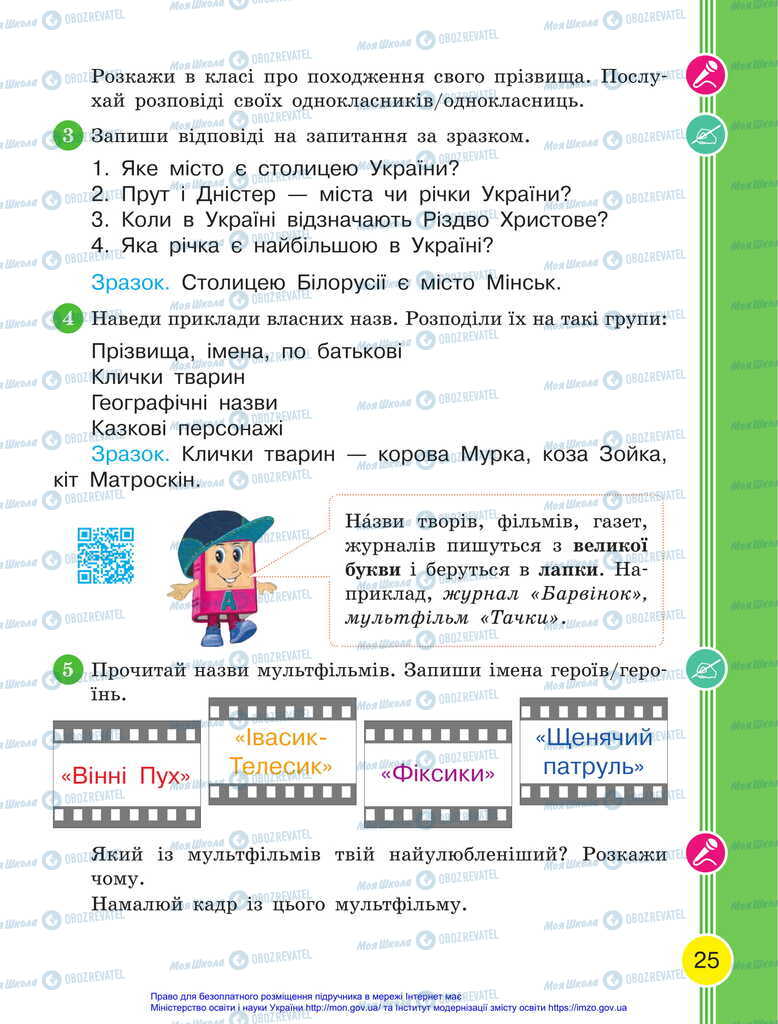 Підручники Українська мова 2 клас сторінка 25