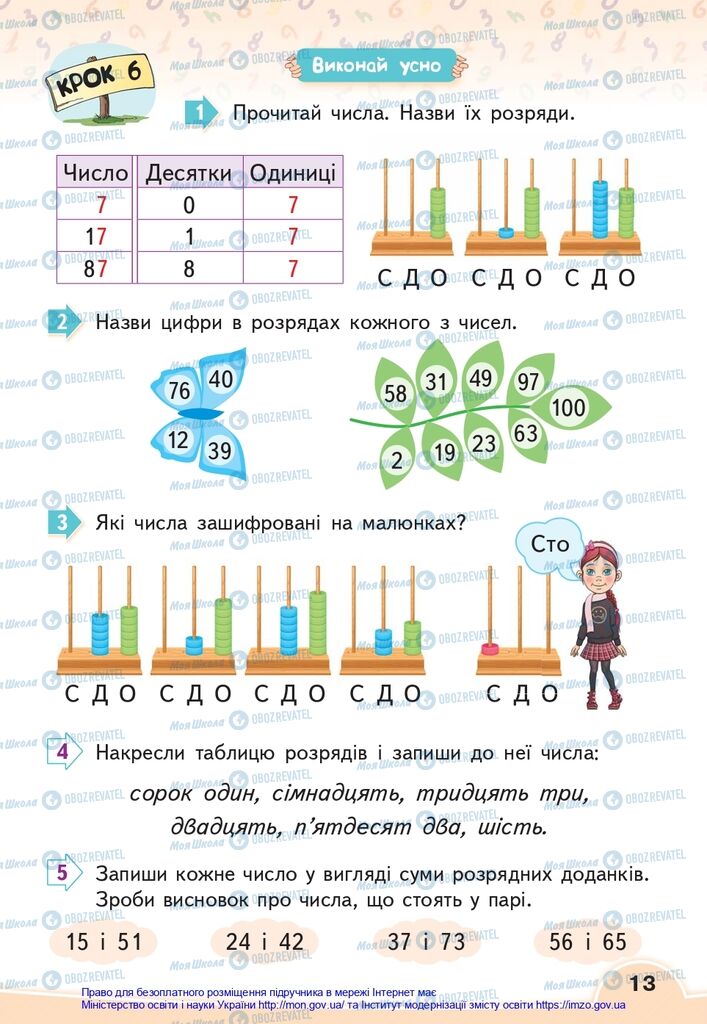 Підручники Математика 2 клас сторінка 13