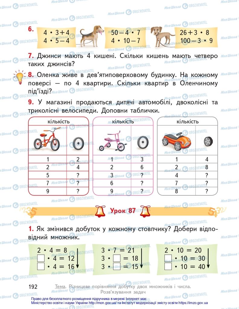 Учебники Математика 2 класс страница 192