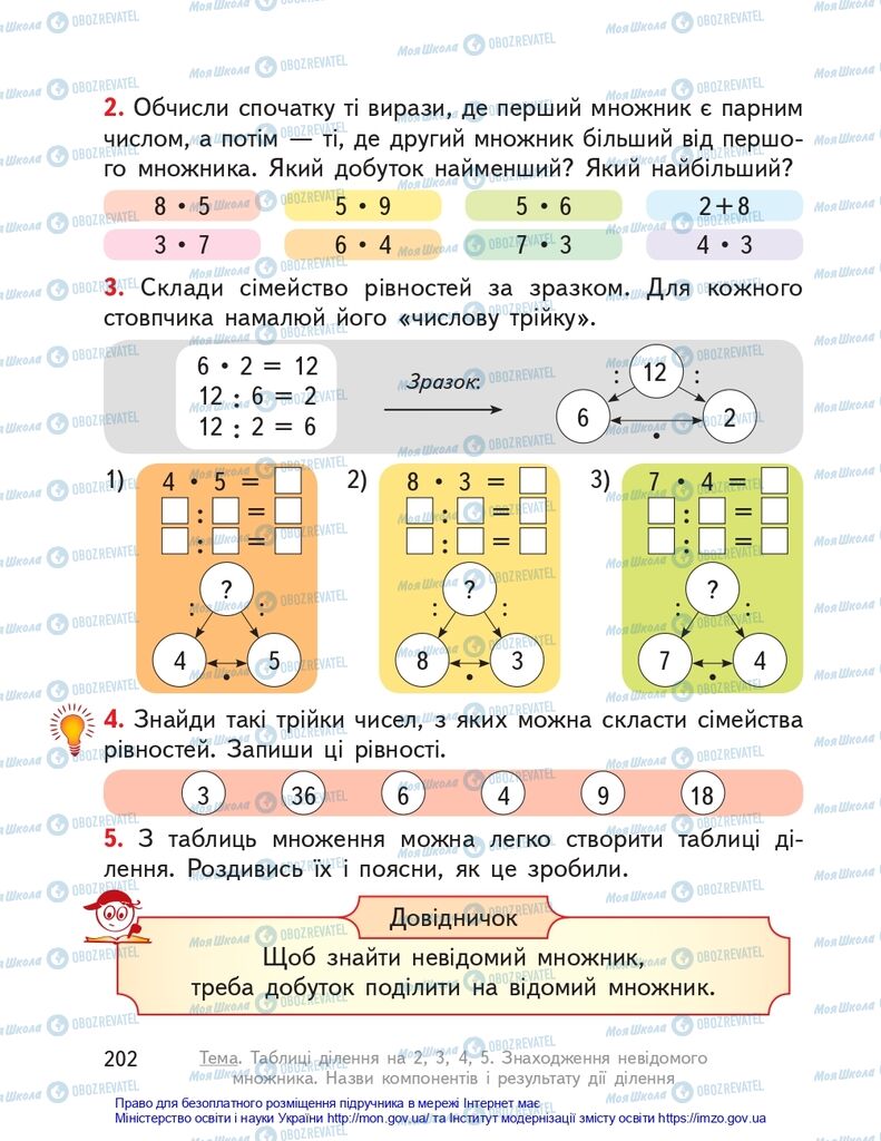 Учебники Математика 2 класс страница 202