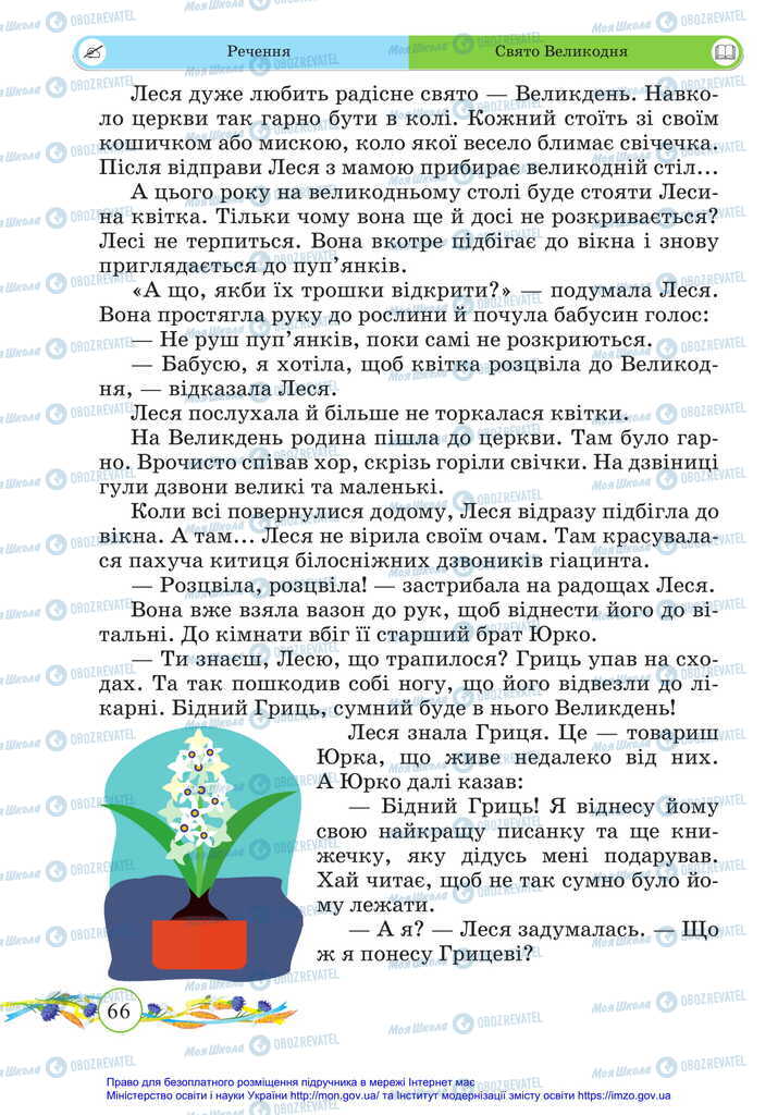 Підручники Українська мова 2 клас сторінка 66