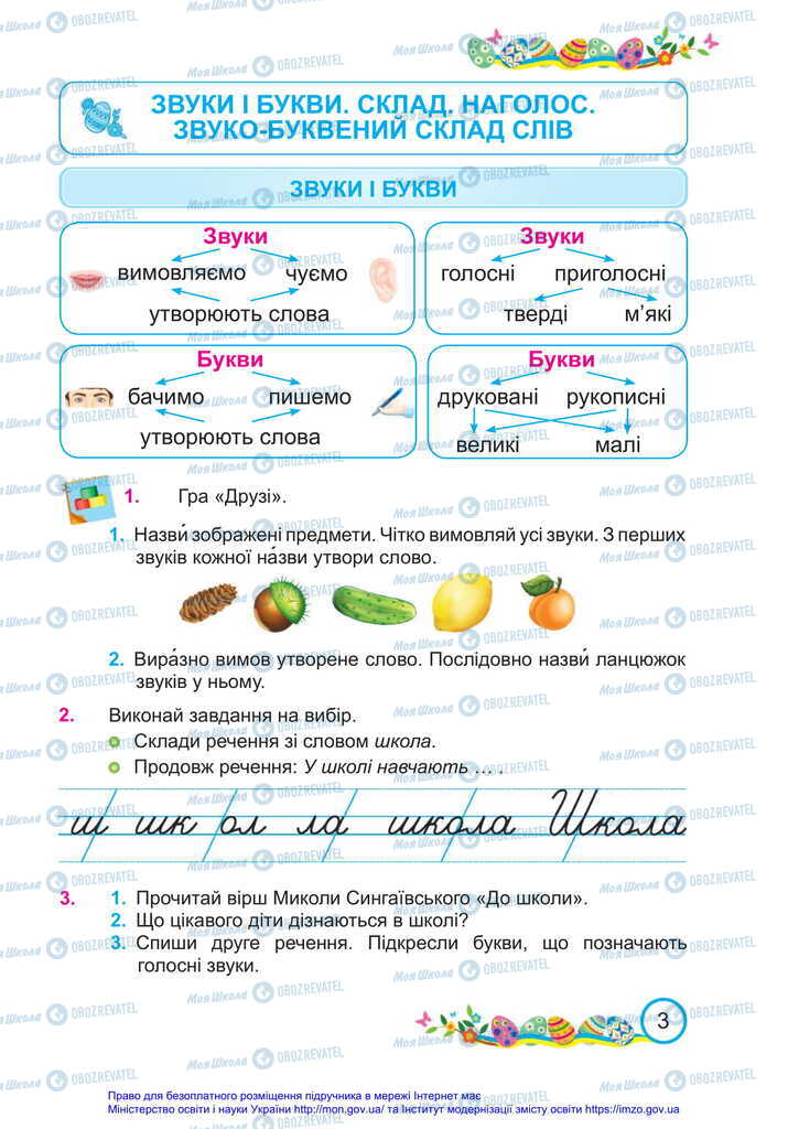 Підручники Українська мова 2 клас сторінка  3