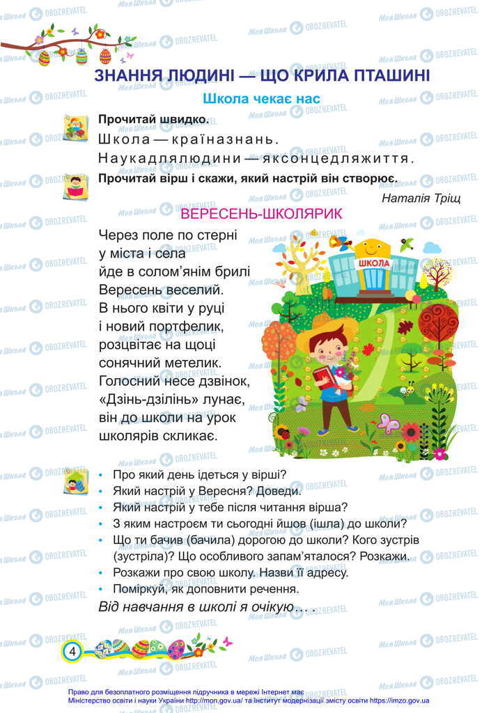 Підручники Українська мова 2 клас сторінка  4