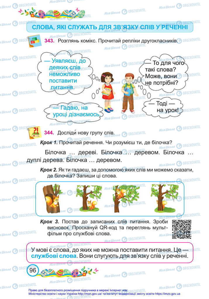 Підручники Українська мова 2 клас сторінка  96