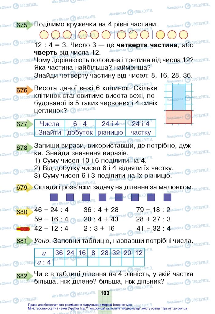 Учебники Математика 2 класс страница 103