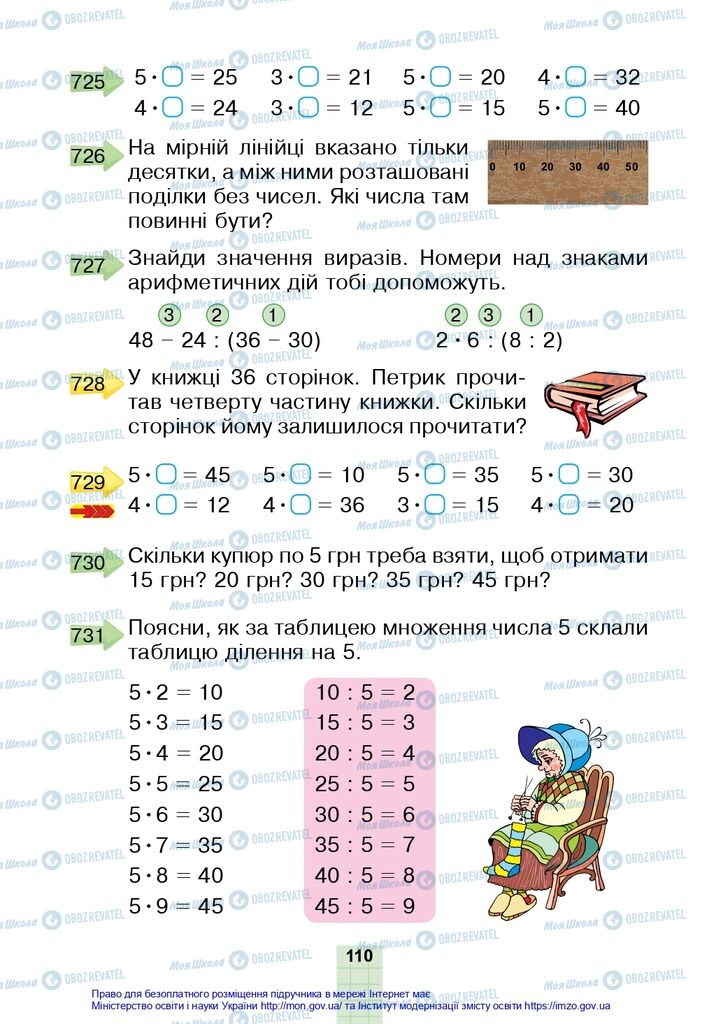 Учебники Математика 2 класс страница 110