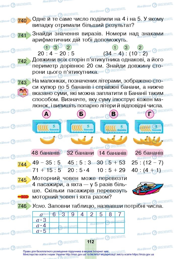 Підручники Математика 2 клас сторінка 112