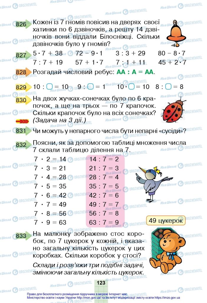 Учебники Математика 2 класс страница 123