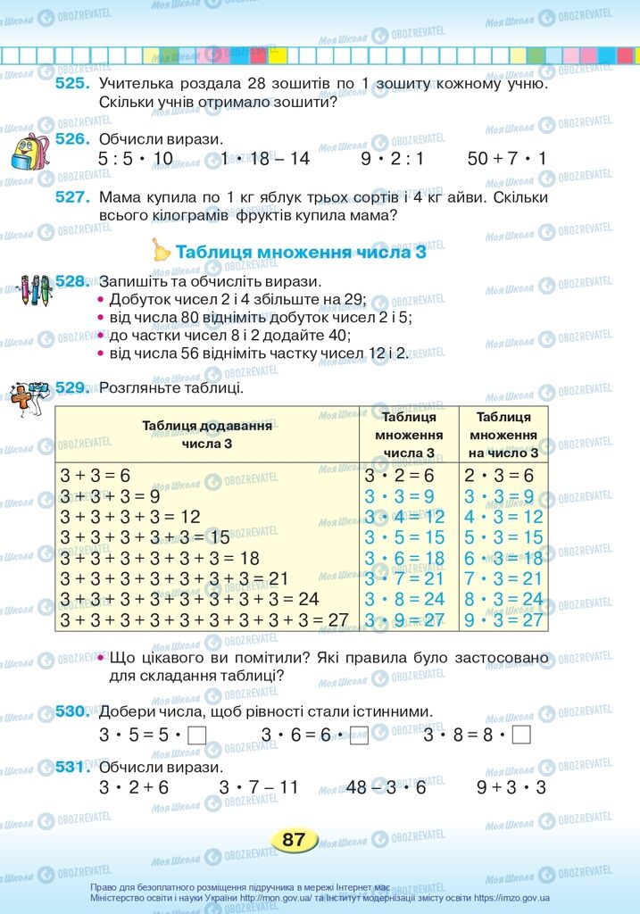 Учебники Математика 2 класс страница 87