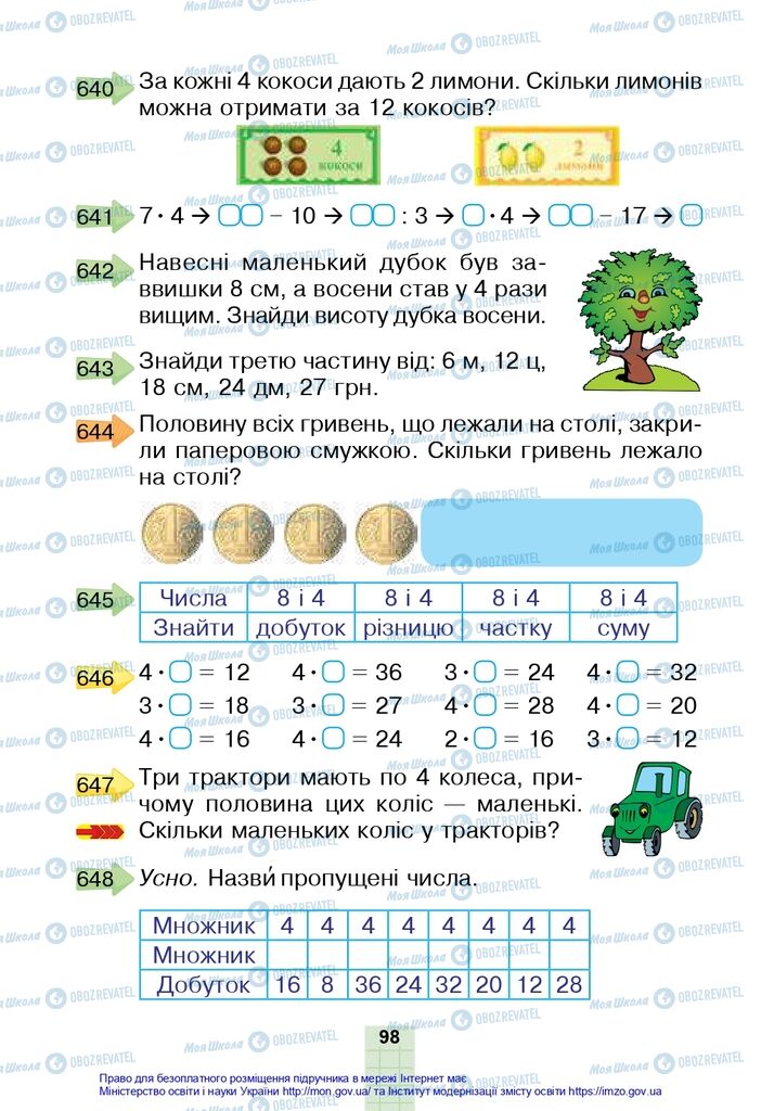 Учебники Математика 2 класс страница 98