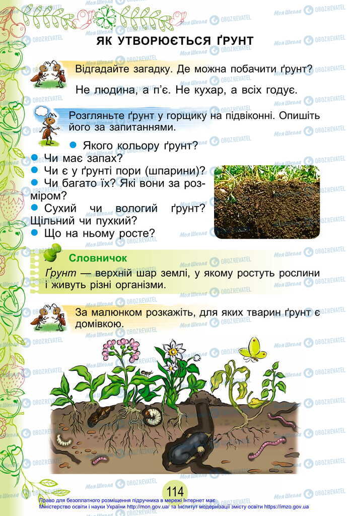 Підручники Я досліджую світ 2 клас сторінка 114