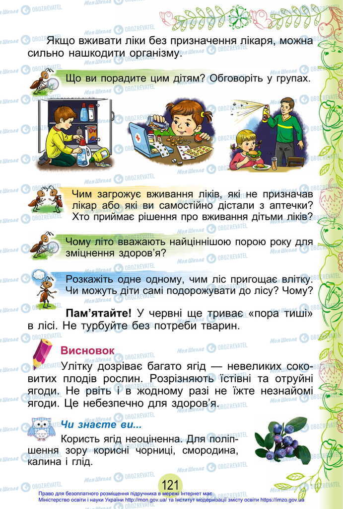 Підручники Я досліджую світ 2 клас сторінка 121