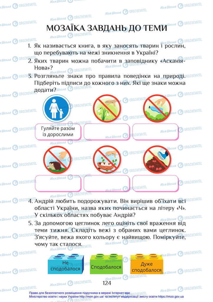 Підручники Я досліджую світ 2 клас сторінка 124