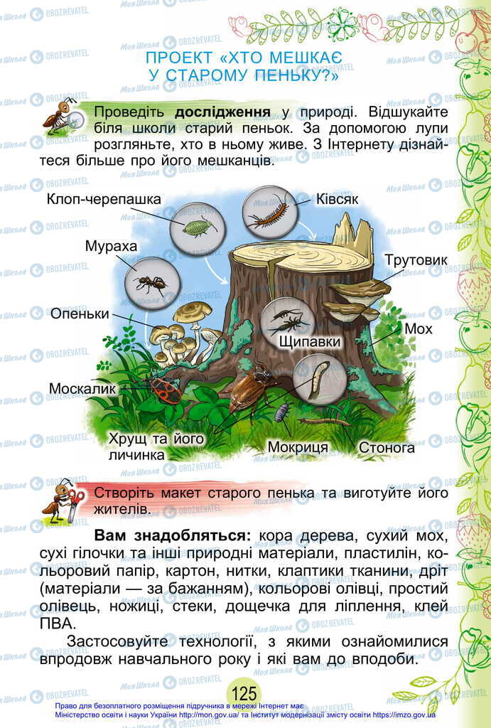 Підручники Я досліджую світ 2 клас сторінка 125