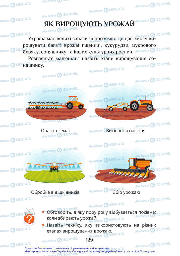 Підручники Я досліджую світ 2 клас сторінка 129