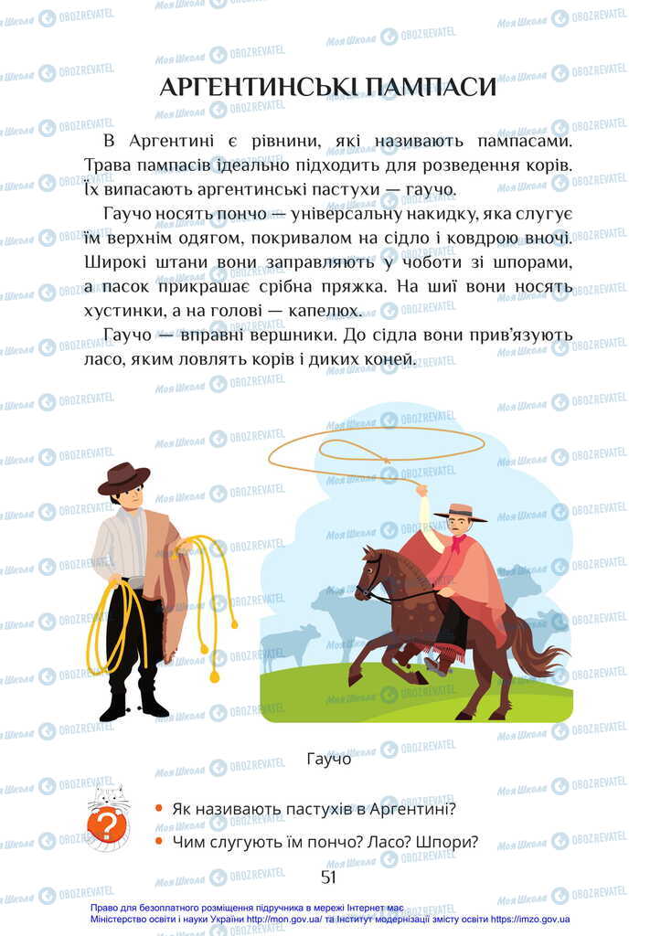 Підручники Я досліджую світ 2 клас сторінка 51