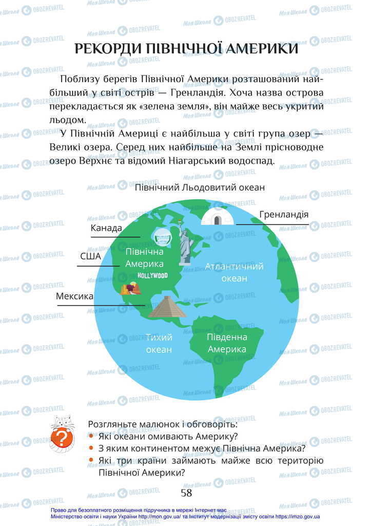 Підручники Я досліджую світ 2 клас сторінка 58