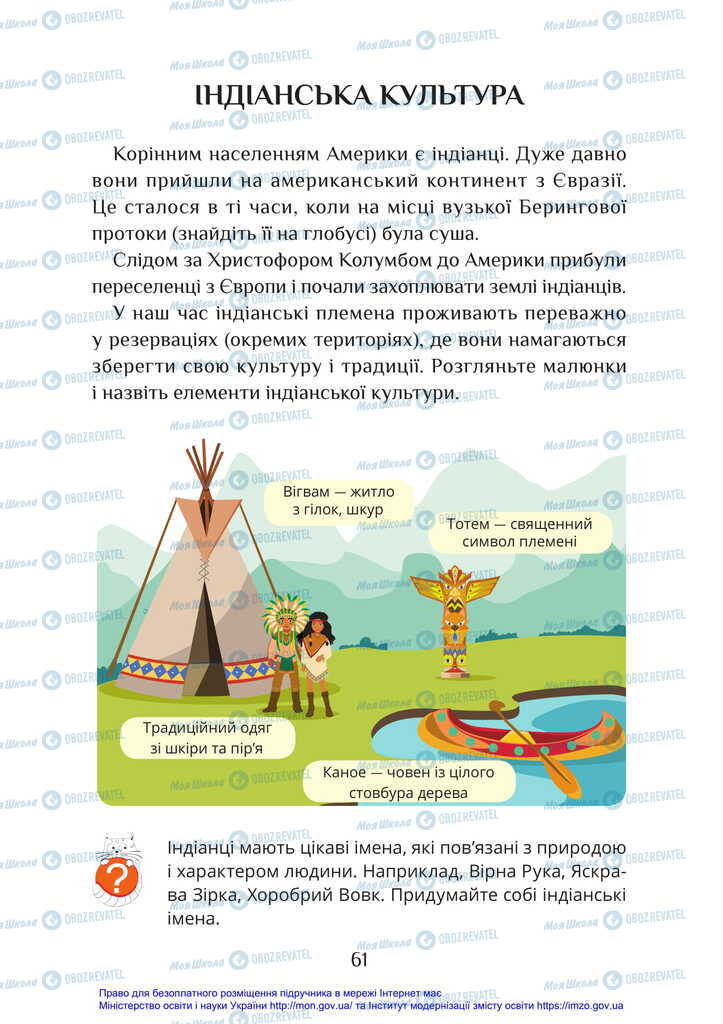 Підручники Я досліджую світ 2 клас сторінка 61