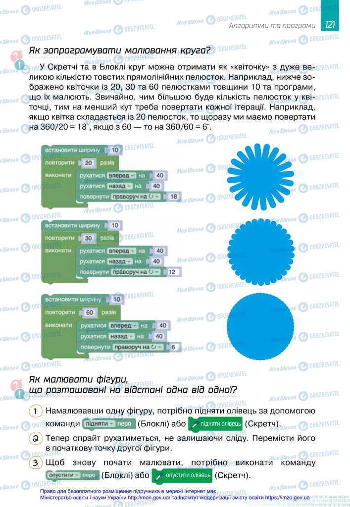 Підручники Інформатика 6 клас сторінка 121