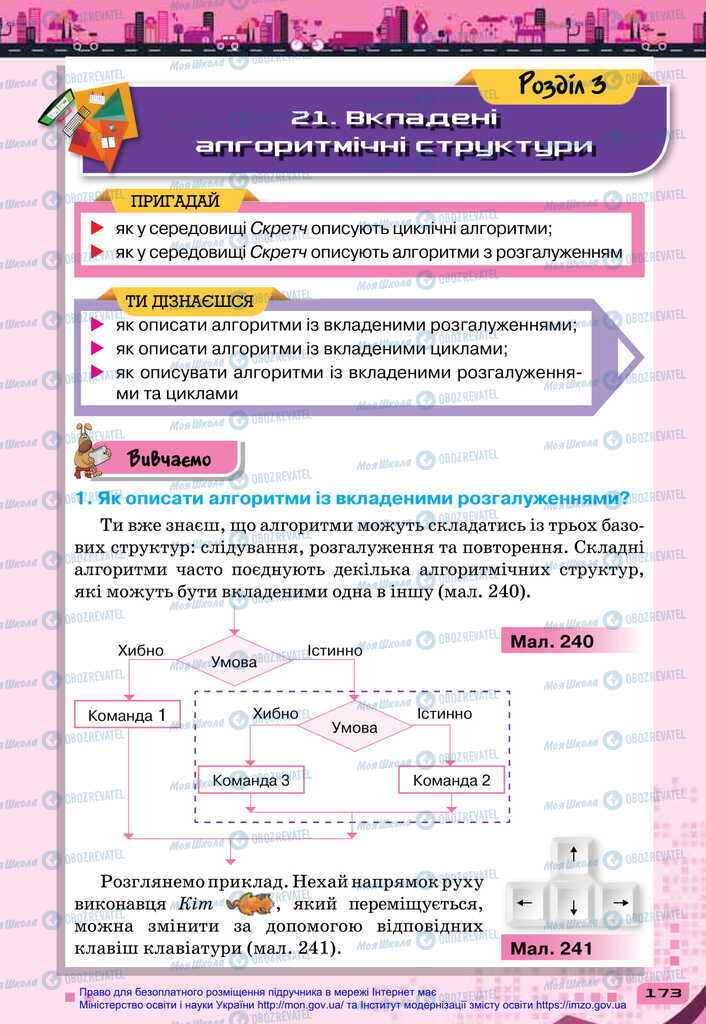 Підручники Інформатика 6 клас сторінка  173