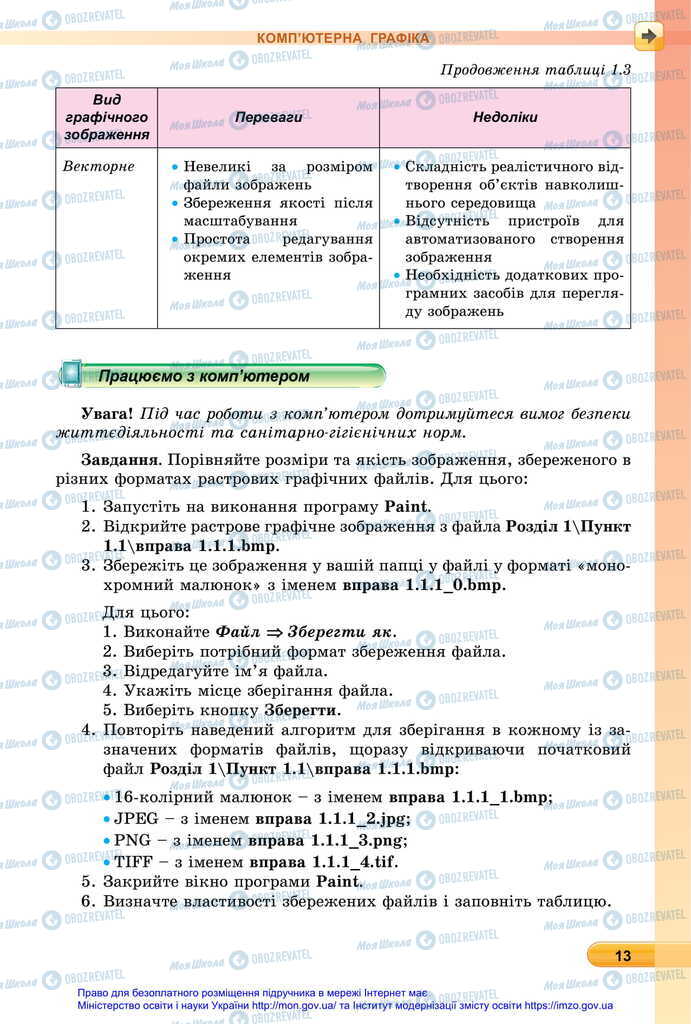 Учебники Информатика 6 класс страница 13