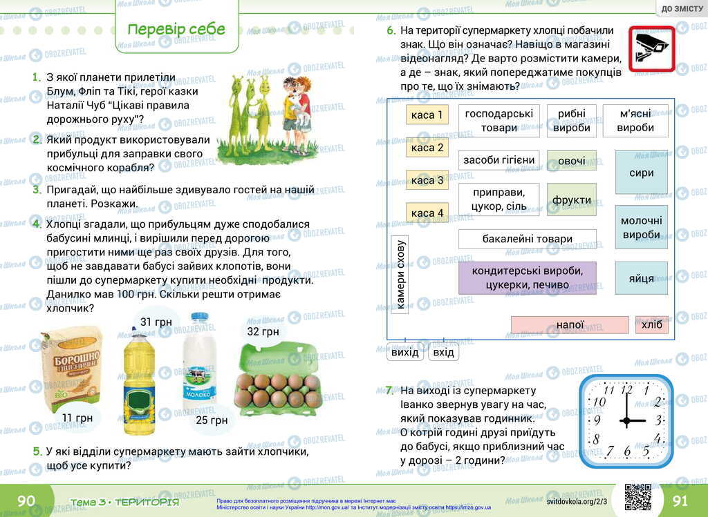 Підручники Я досліджую світ 2 клас сторінка 90-91