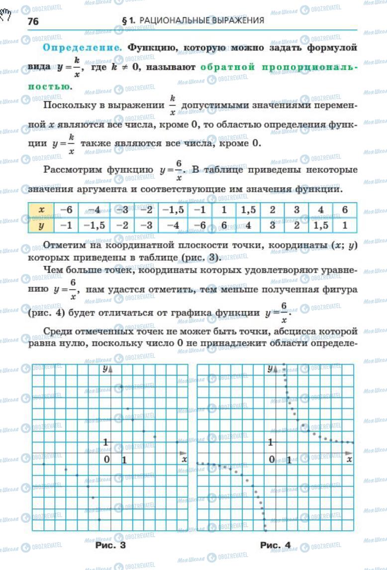 Учебники Алгебра 8 класс страница 76