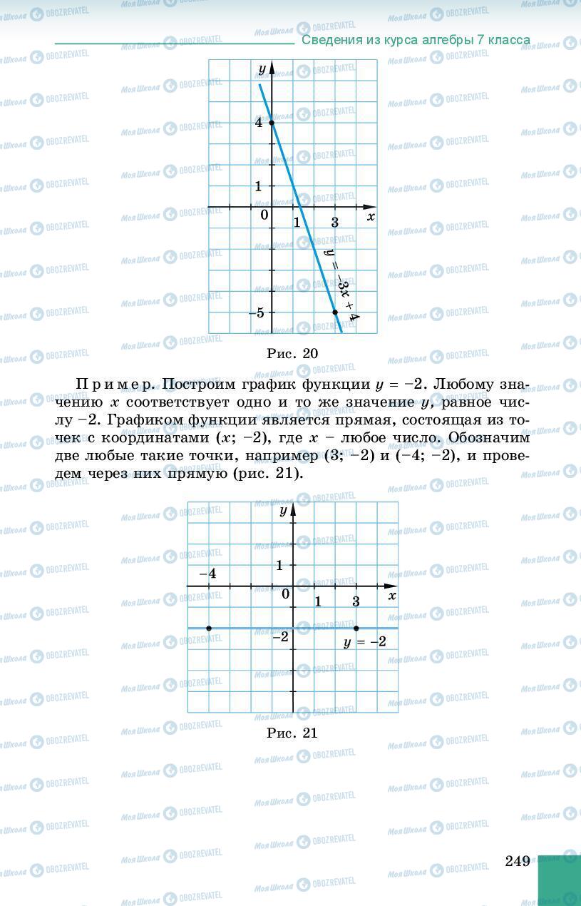 Учебники Алгебра 8 класс страница 249