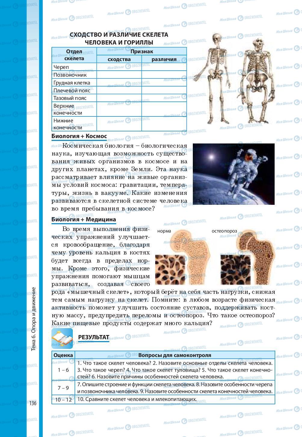 Учебники Биология 8 класс страница 136