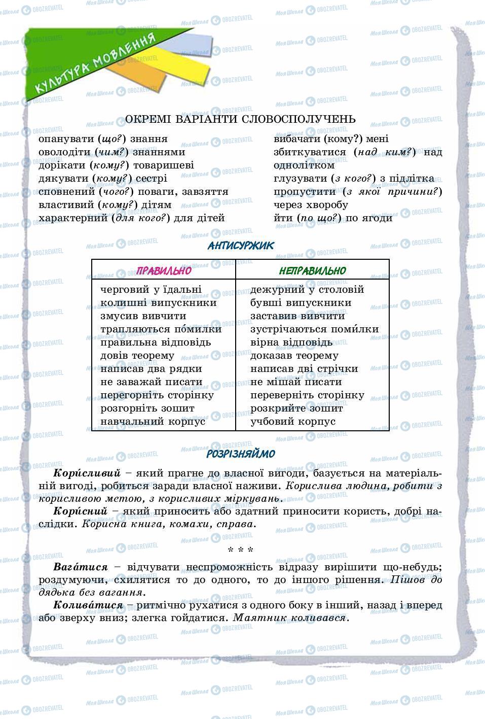 Учебники Укр мова 8 класс страница 71