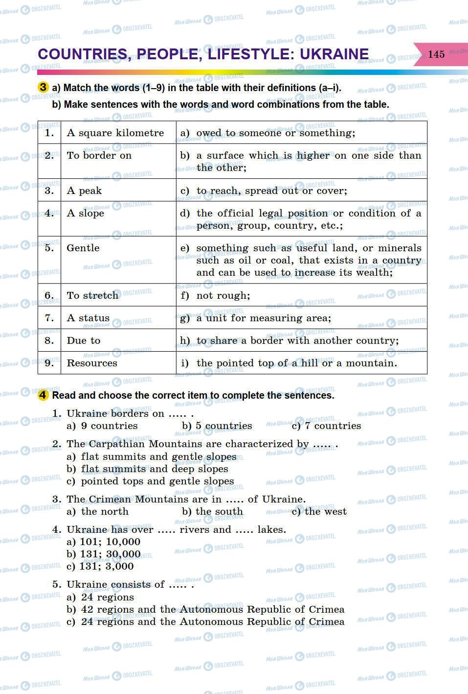 Підручники Англійська мова 8 клас сторінка 145