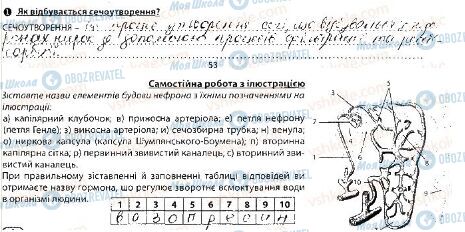 ГДЗ Біологія 8 клас сторінка сторінка53