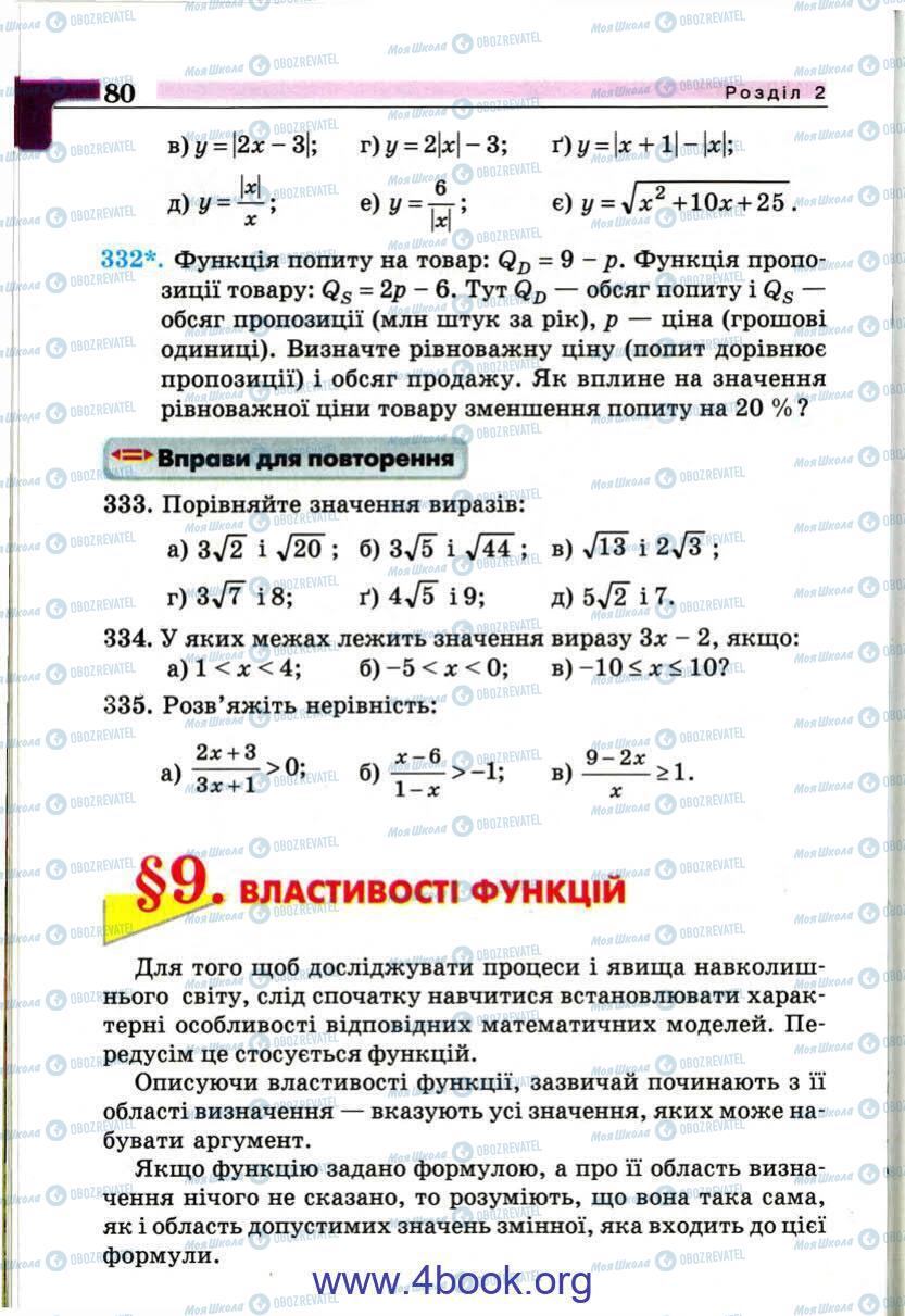 Учебники Алгебра 9 класс страница 80