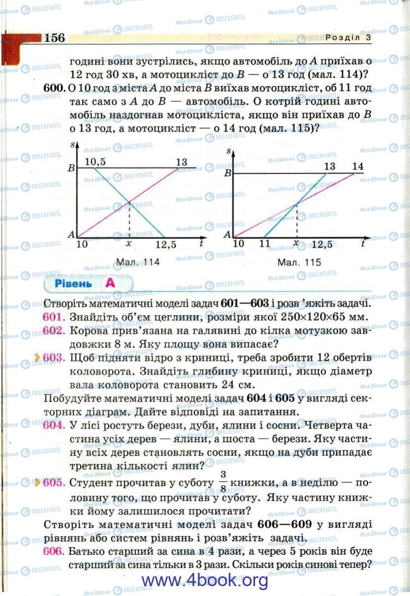 Підручники Алгебра 9 клас сторінка 156