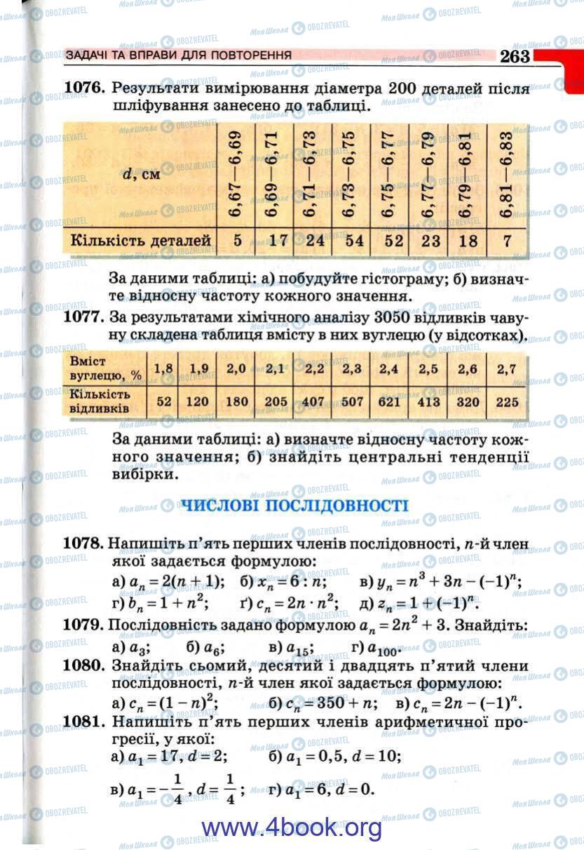 Учебники Алгебра 9 класс страница 273